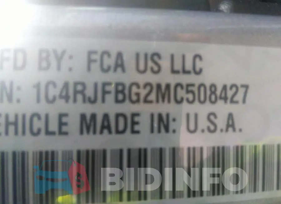 1C4RJFBG2MC508427 Photo# 9