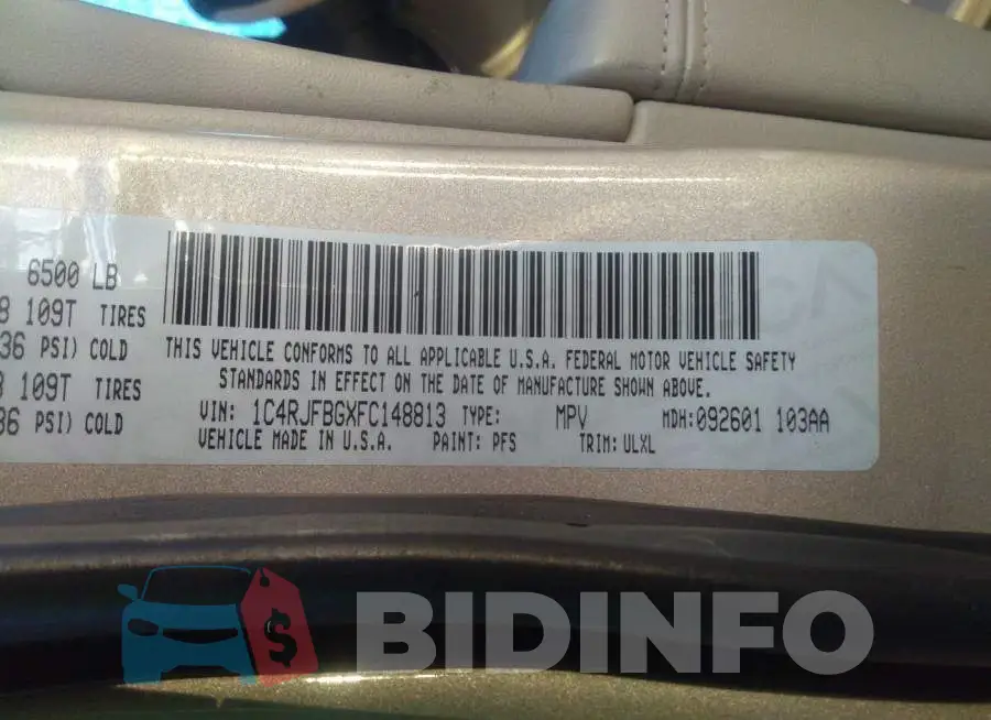 1C4RJFBGXFC148813 Photo# 9