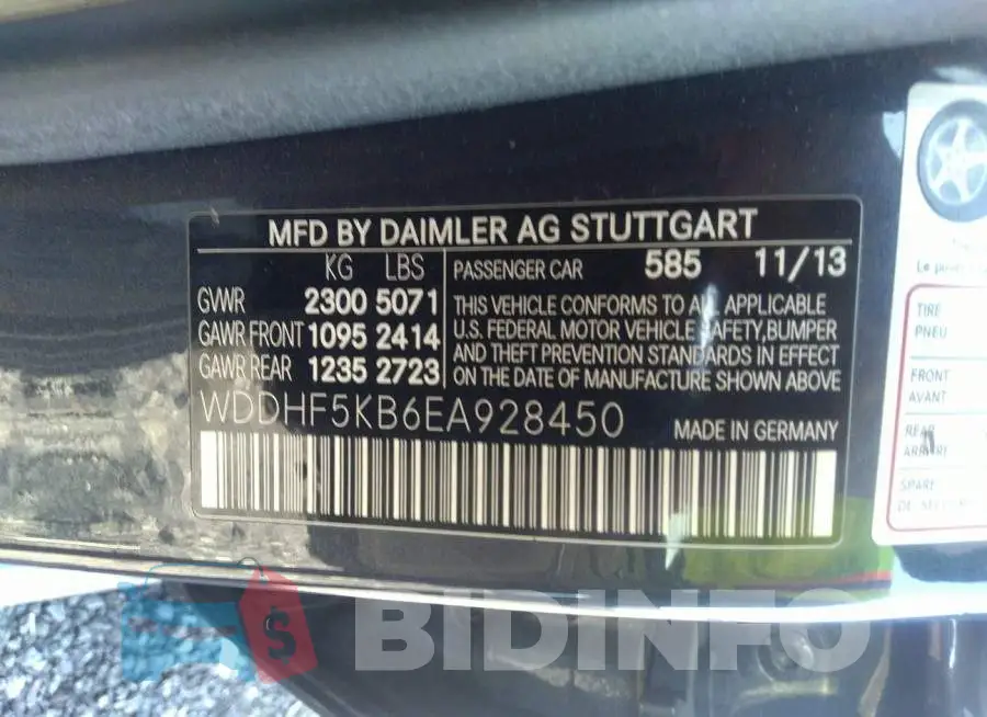 WDDHF5KB6EA928450 Photo# 9
