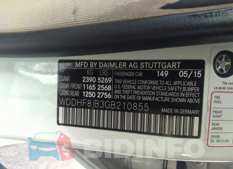 WDDHF8JB3GB210855 Photo# 9