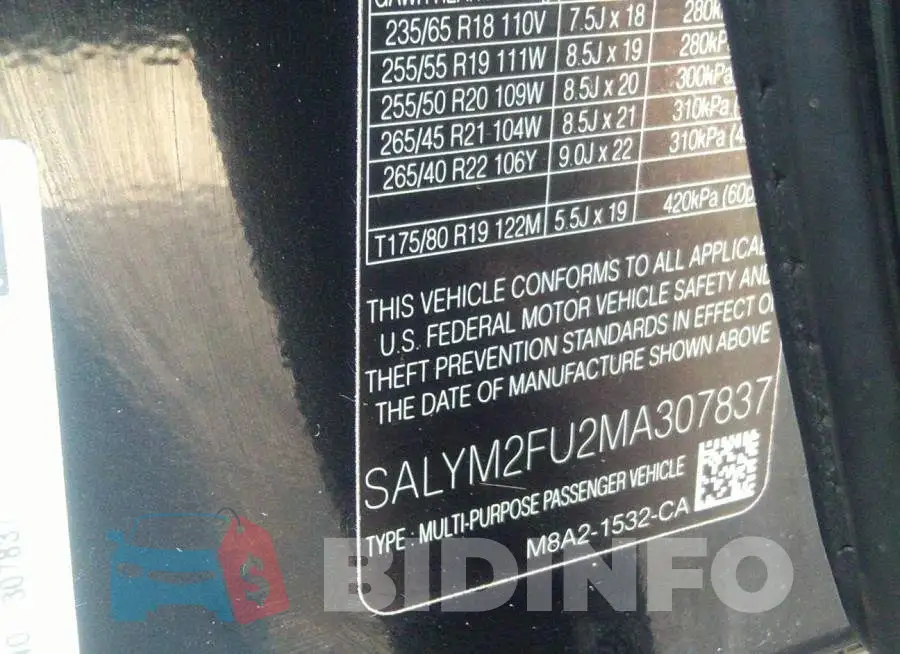 SALYM2FU2MA307837 Photo# 9