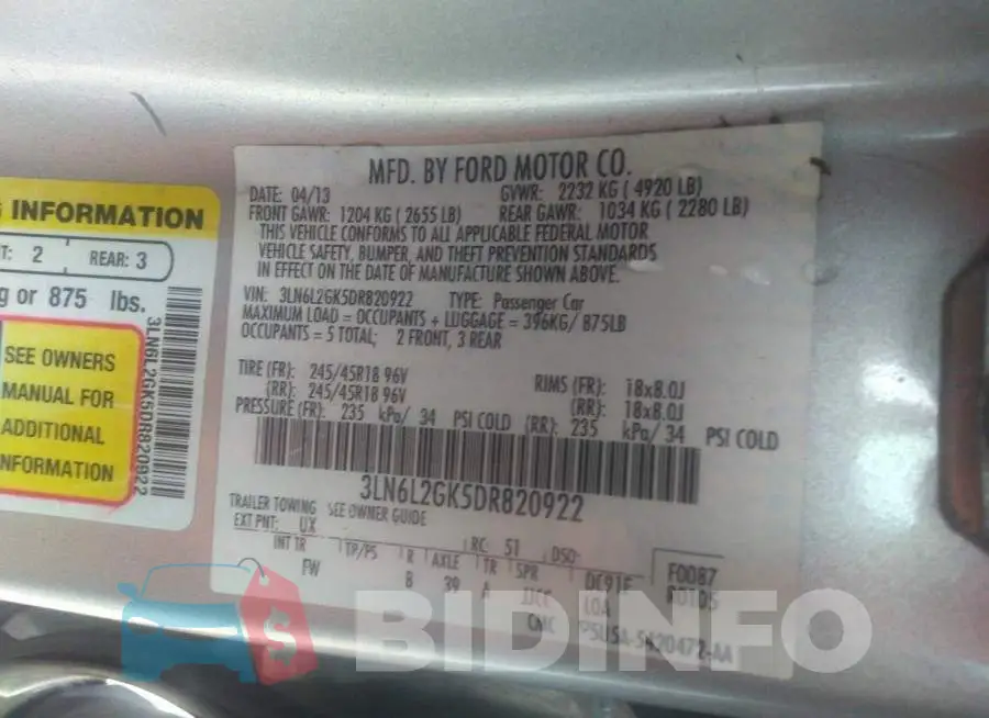 3LN6L2GK5DR820922 Photo# 9