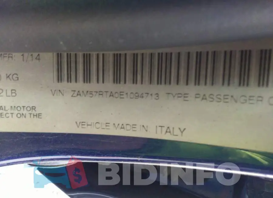 ZAM57RTA0E1094713 Photo# 9