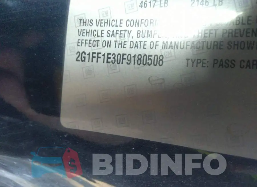 2G1FF1E30F9180508 Photo# 9