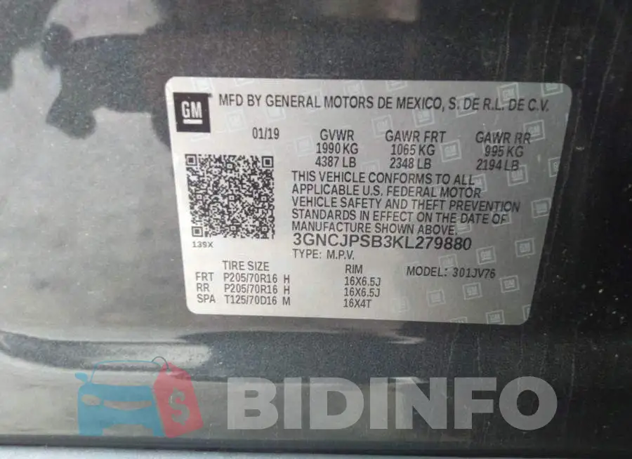 3GNCJPSB3KL279880 Photo# 9