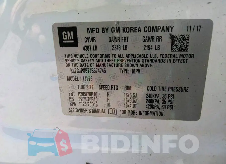 KL7CJPSB7JB574745 Photo# 9