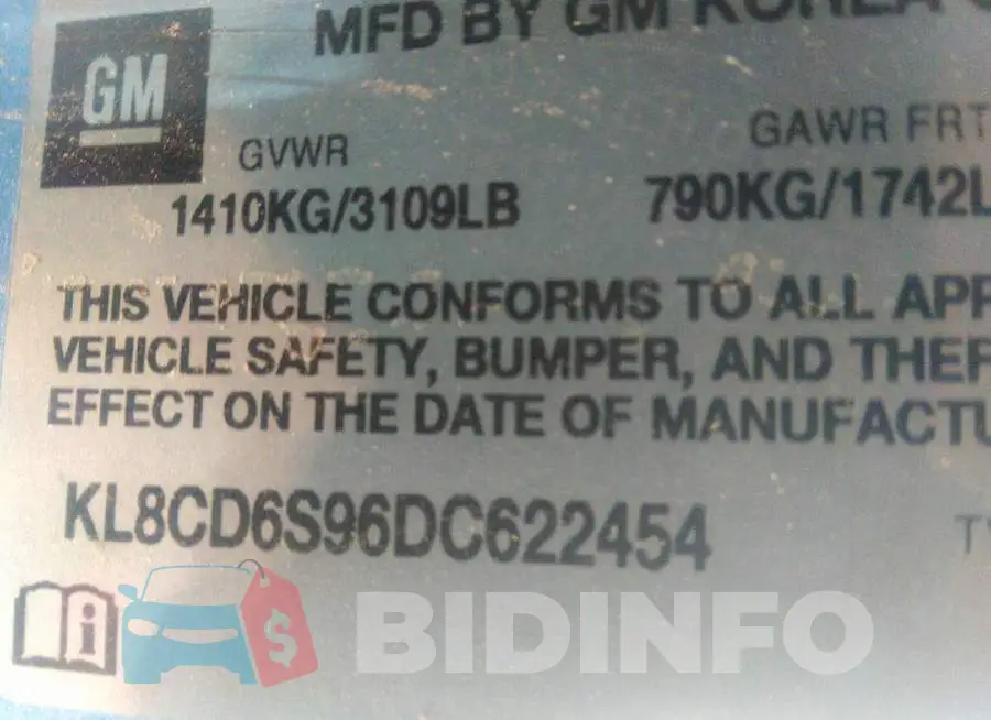 KL8CD6S96DC622454 Photo# 9