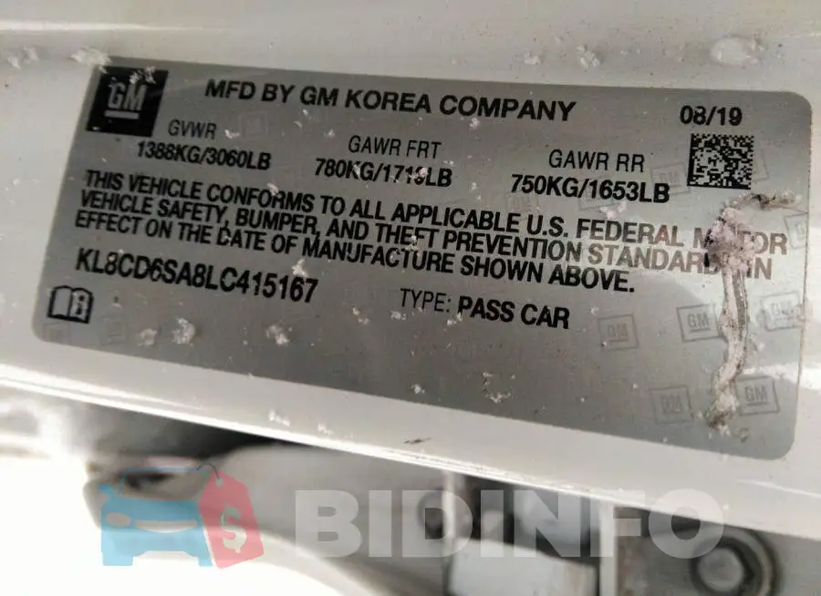 KL8CD6SA8LC415167 Photo# 9