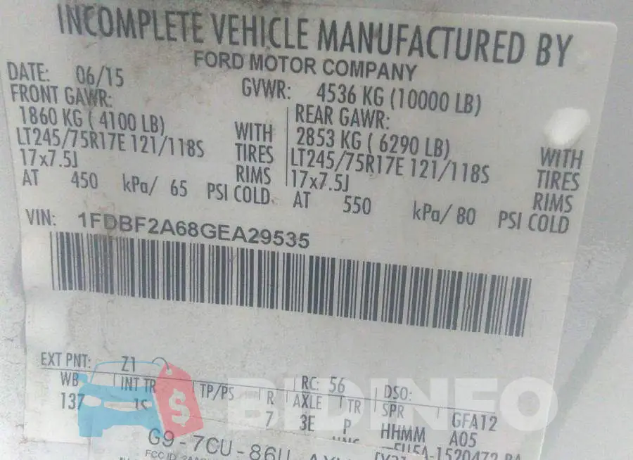 1FDBF2A68GEA29535 Photo# 9