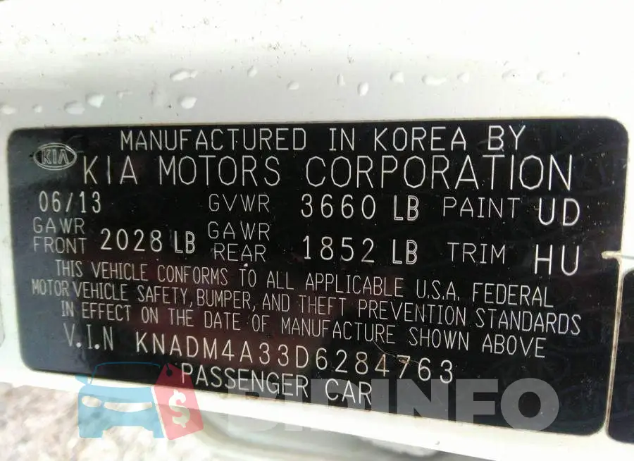 KNADM4A33D6284763 Photo# 9