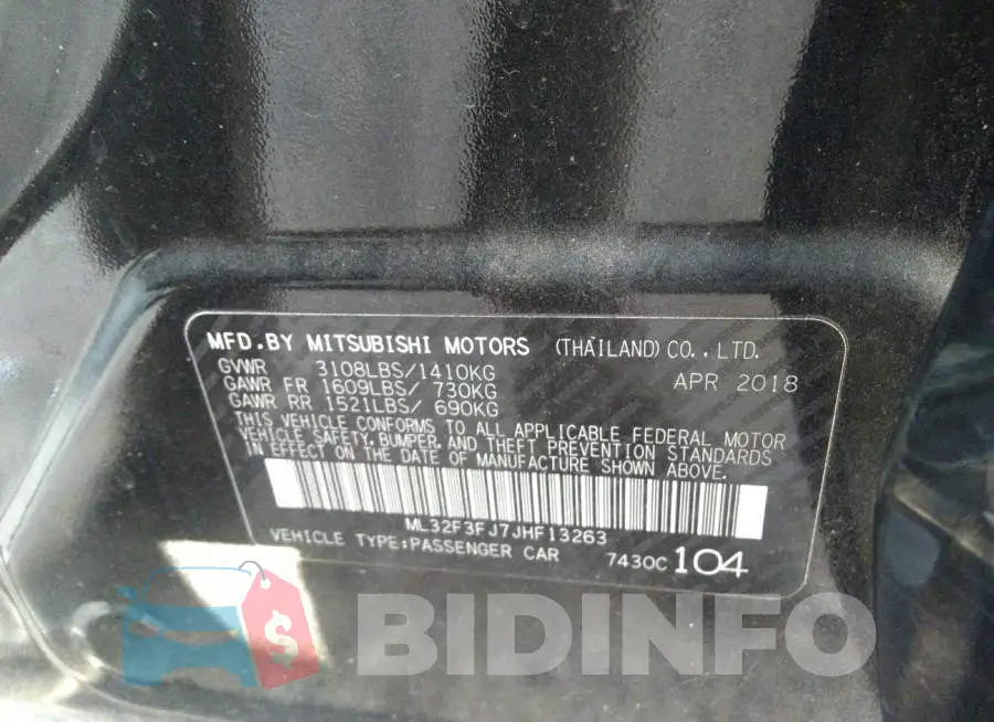 ML32F3FJ7JHF13263 Photo# 9