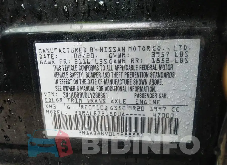 3N1AB8BV0LY288881 Photo# 9