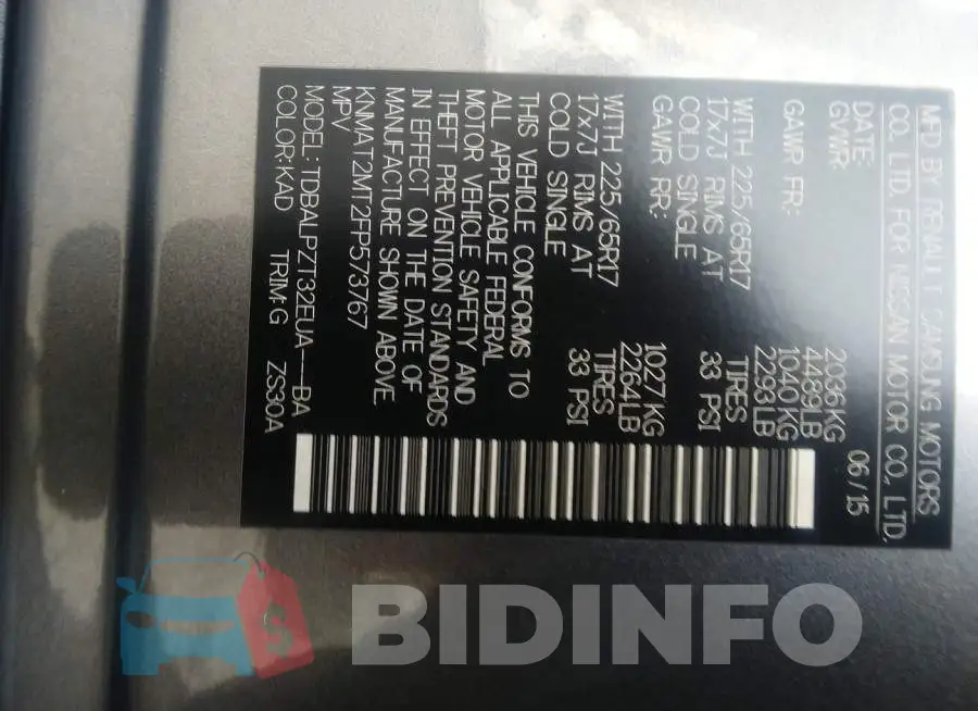 KNMAT2MT2FP573767 Photo# 9