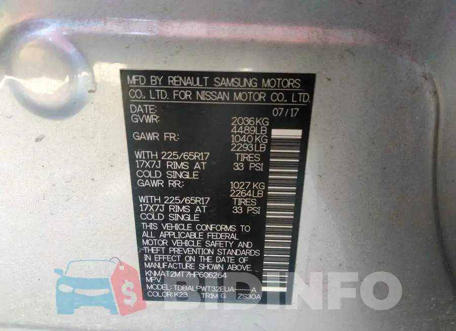 KNMAT2MT7HP606264 Photo# 9