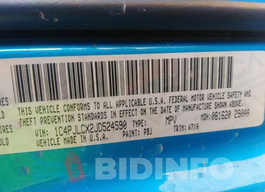 1C4PJLCX2JD524590 Photo# 9