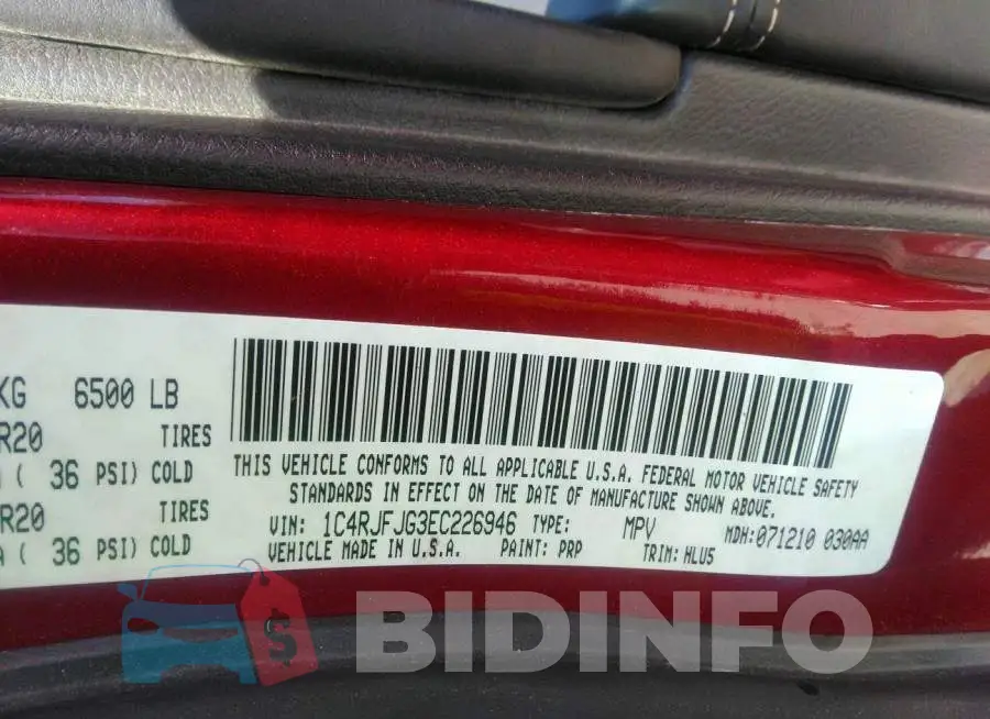 1C4RJFJG3EC226946 Photo# 9