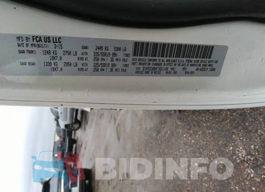 3C4PDCABXFT651149 Photo# 9