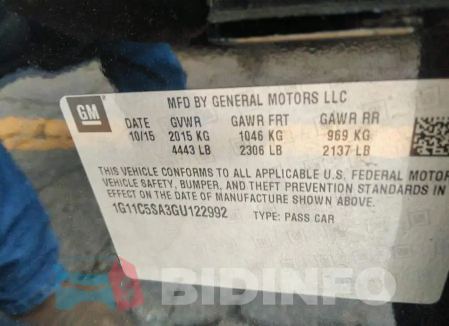 1G11C5SA3GU122992 Photo# 9