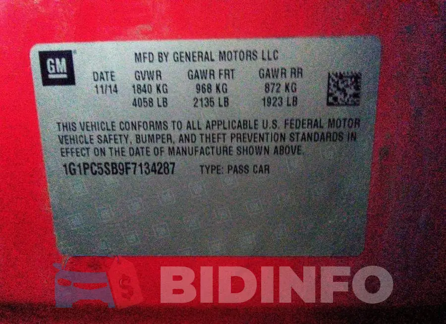 1G1PC5SB9F7134287 Photo# 9