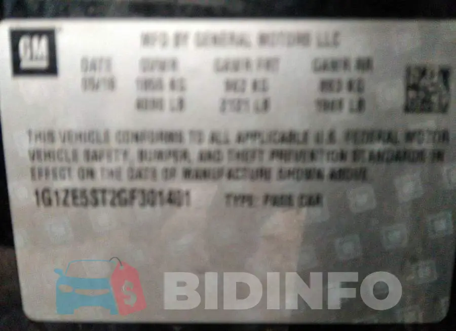 1G1ZE5ST2GF301401 Photo# 9