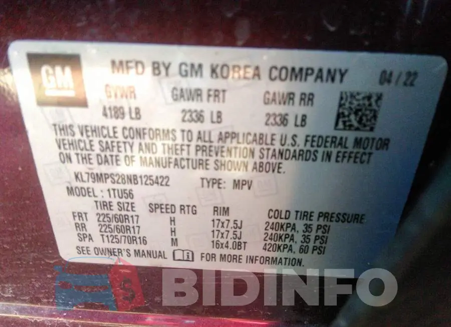 KL79MPS28NB125422 Photo# 9