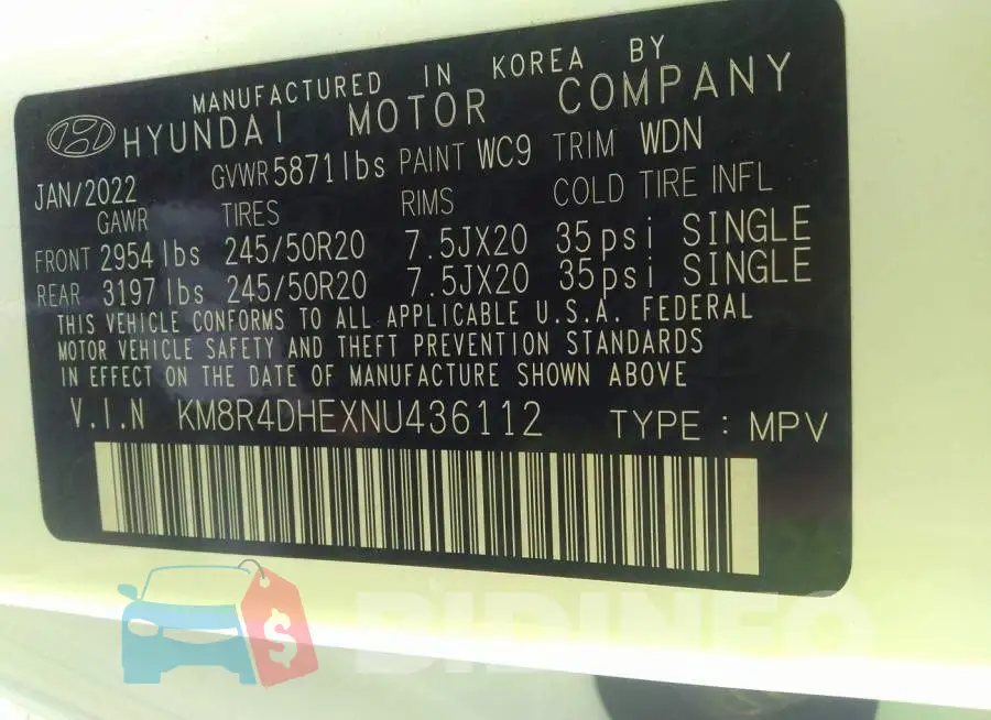 KM8R4DHEXNU436112 Photo# 9