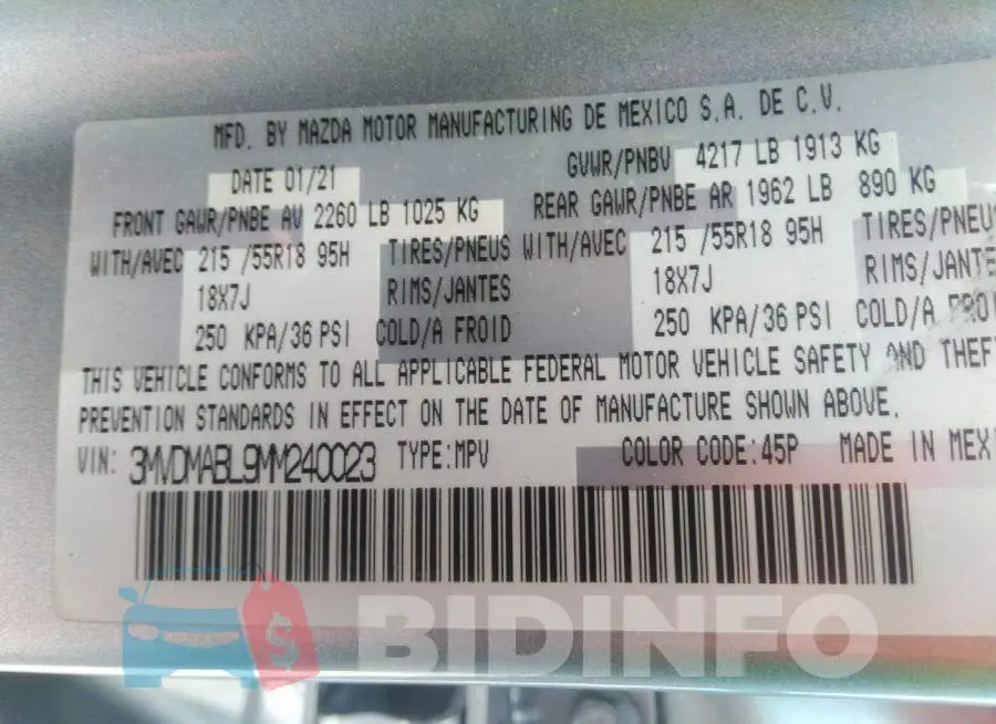 3MVDMABL9MM240023 Photo# 9