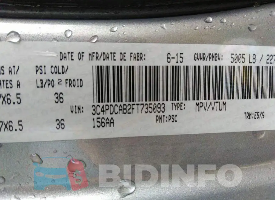 3C4PDCAB2FT735093 Photo# 9