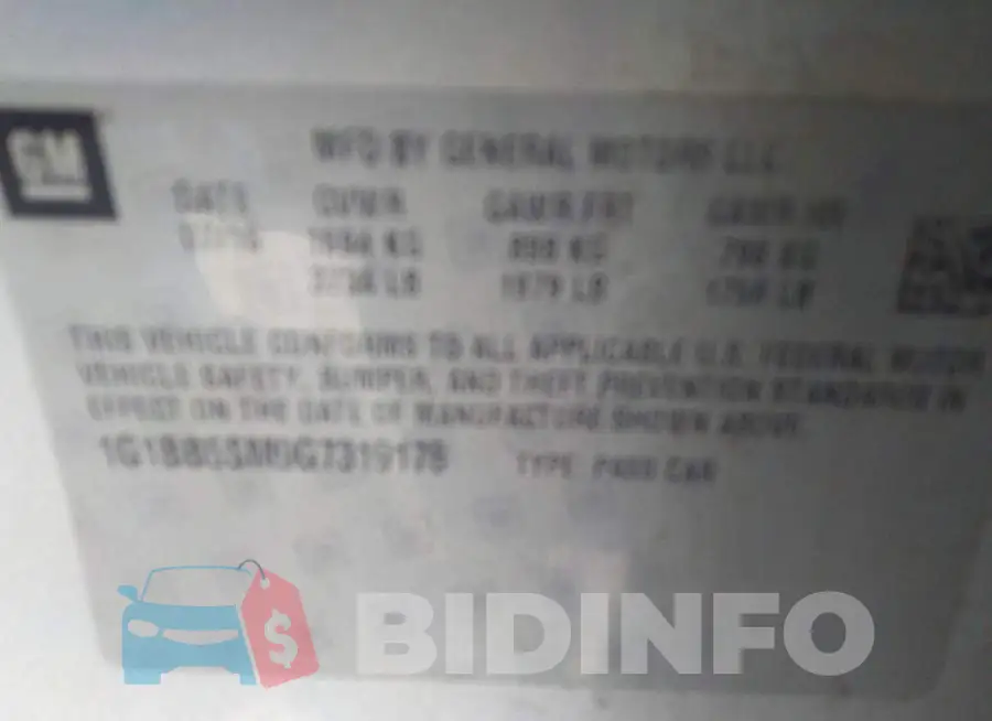 1G1BB5SM9G7319178 Photo# 9