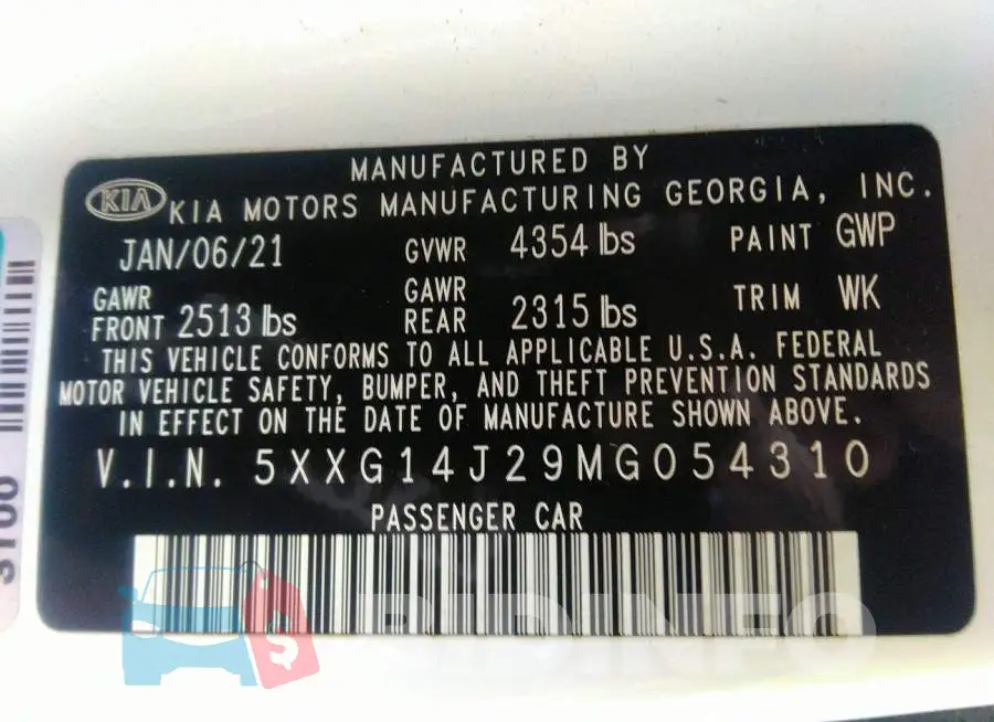 5XXG14J29MG054310 Photo# 9