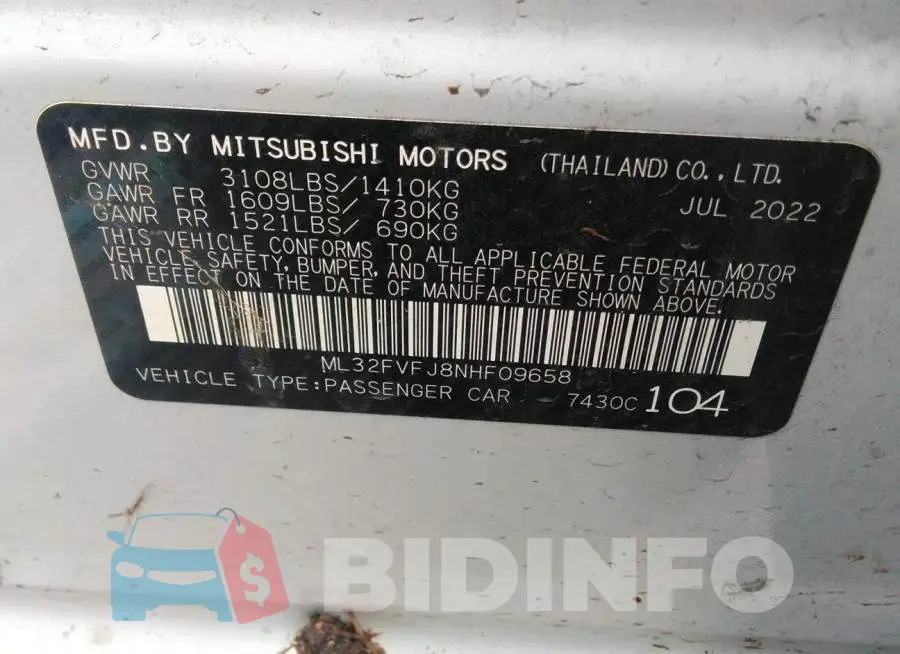 ML32FVFJ8NHF09658 Photo# 9