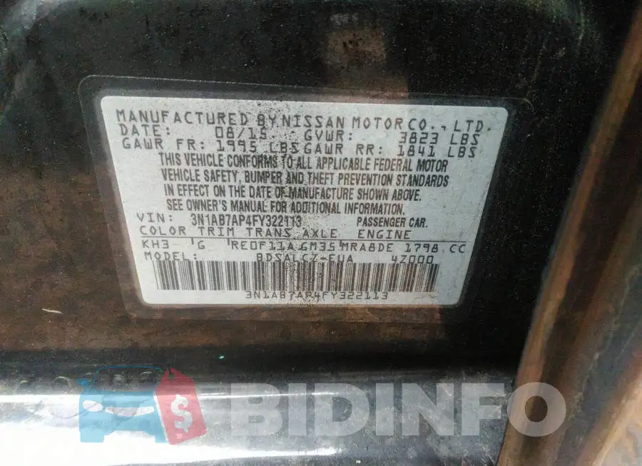 3N1AB7AP4FY322113 Photo# 9
