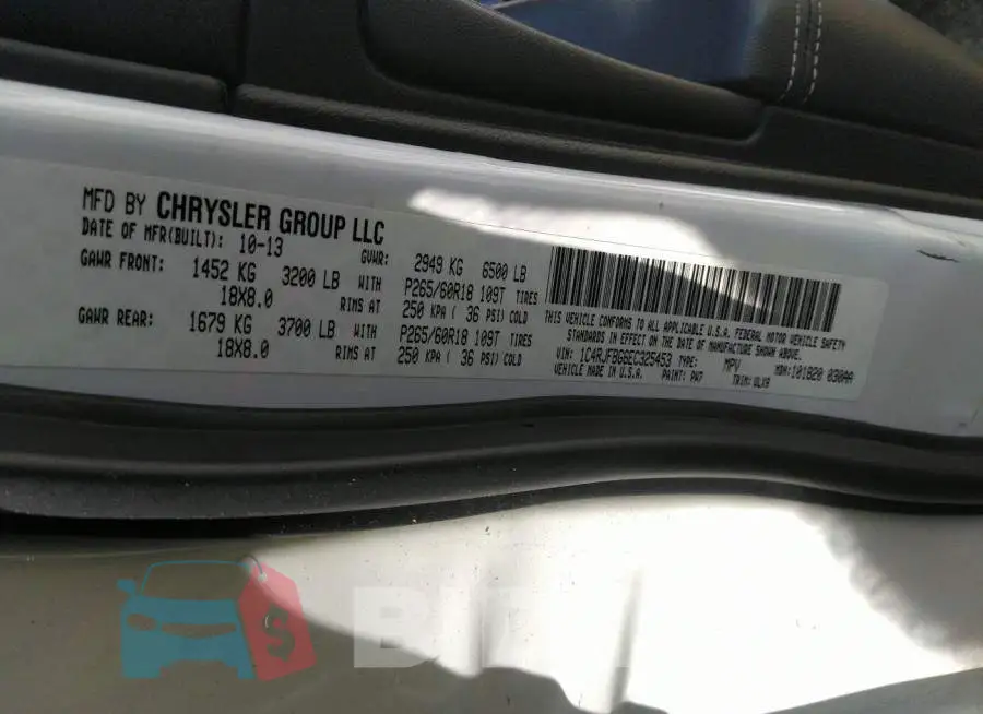 1C4RJFBG6EC325453 Photo# 9