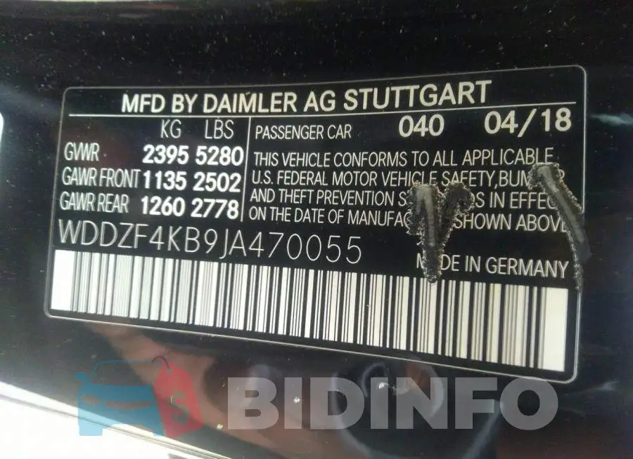 WDDZF4KB9JA470055 Photo# 9