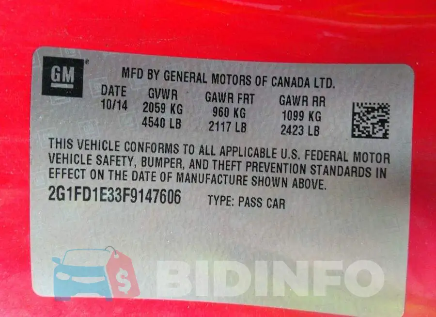 2G1FD1E33F9147606 Photo# 9