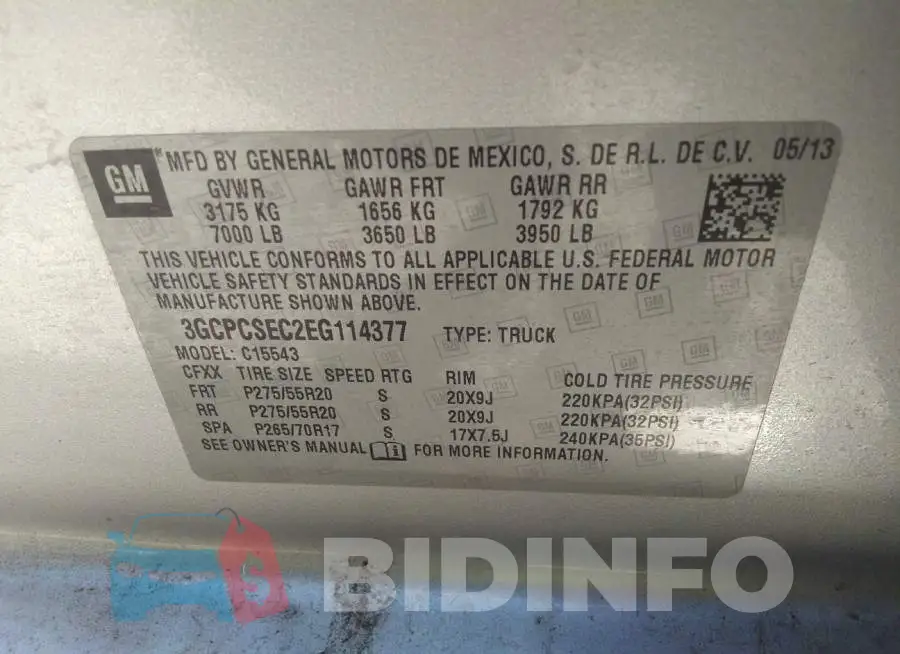 3GCPCSEC2EG114377 Photo# 9