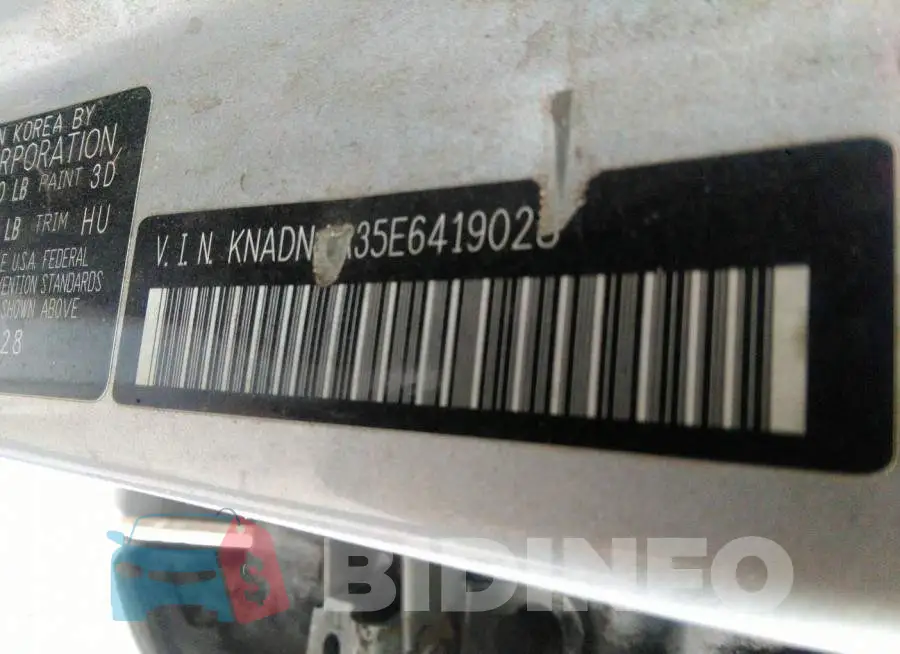 KNADN4A35E6419028 Photo# 9