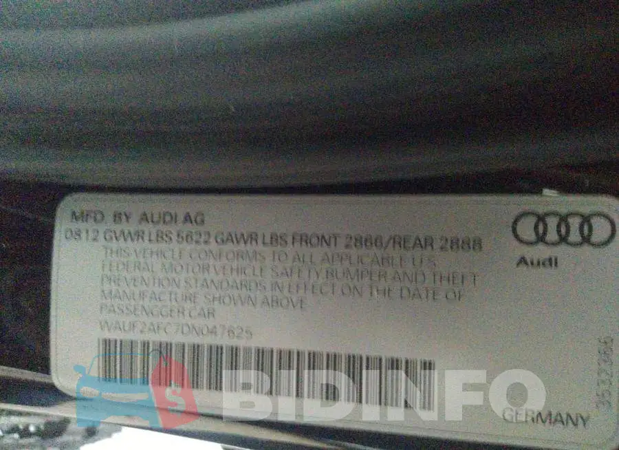 WAUF2AFC7DN047625 Photo# 9
