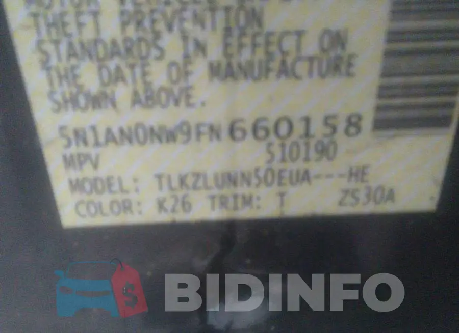 5N1AN0NW9FN660158 Photo# 9
