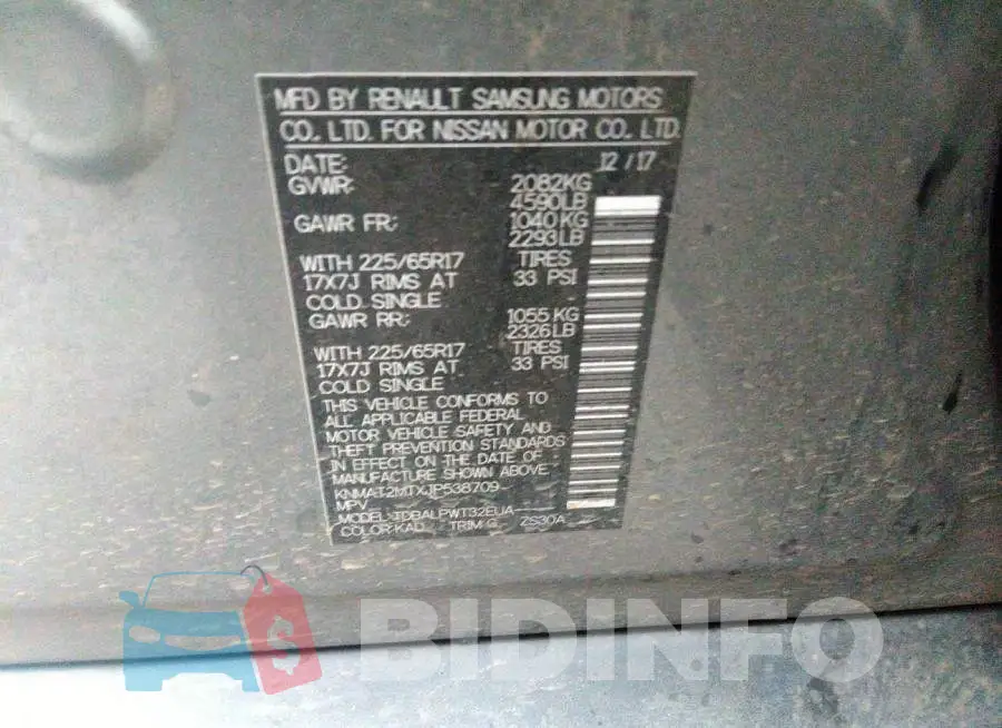 KNMAT2MTXJP538709 Photo# 9