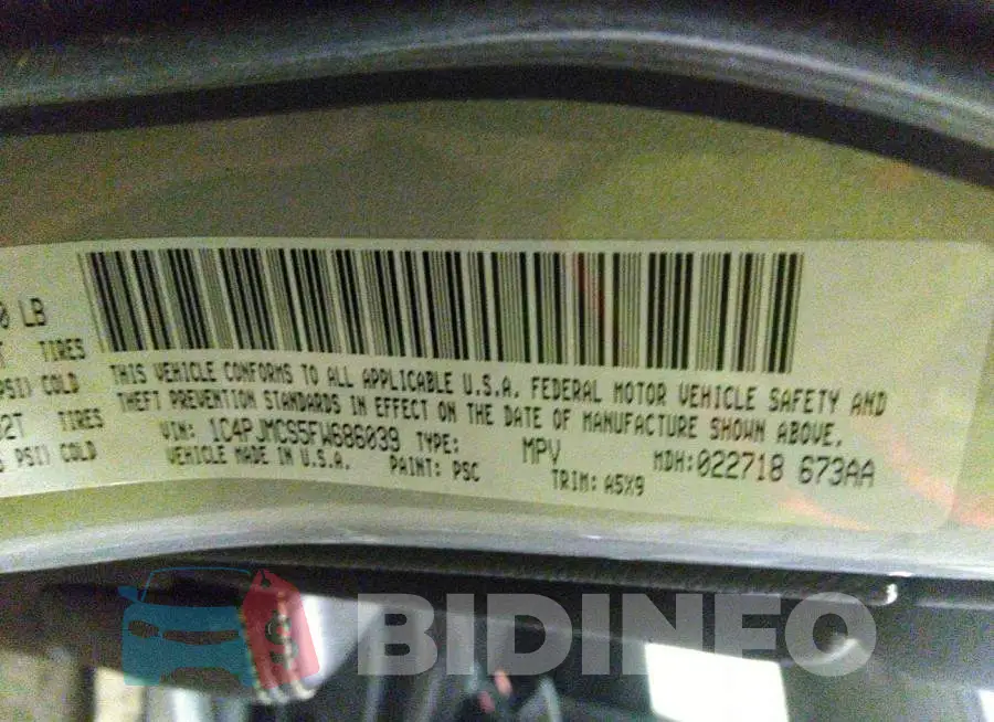1C4PJMCS5FW686039 Photo# 9