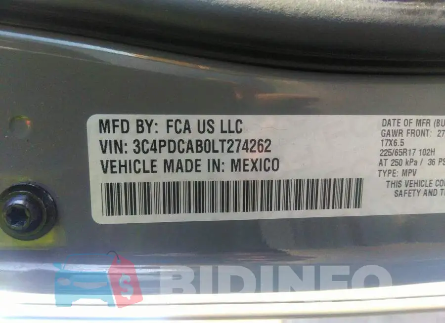 3C4PDCAB0LT274262 Photo# 9