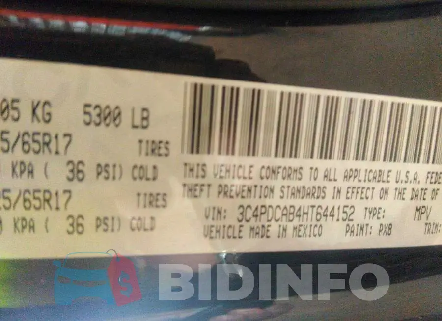 3C4PDCAB4HT644152 Photo# 9