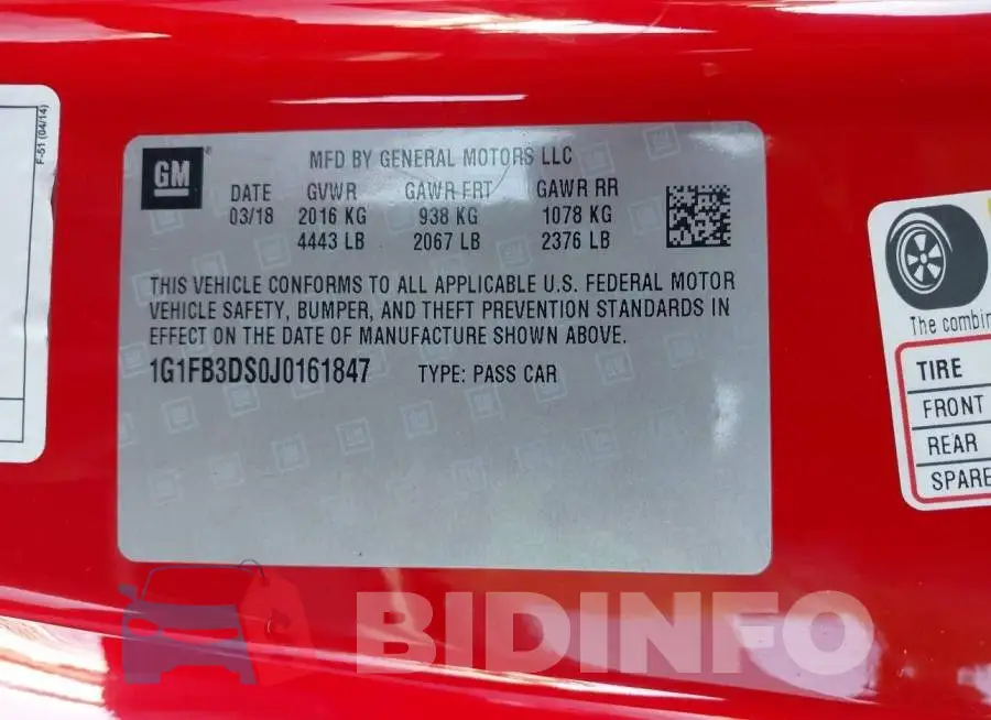 1G1FB3DS0J0161847 Photo# 9