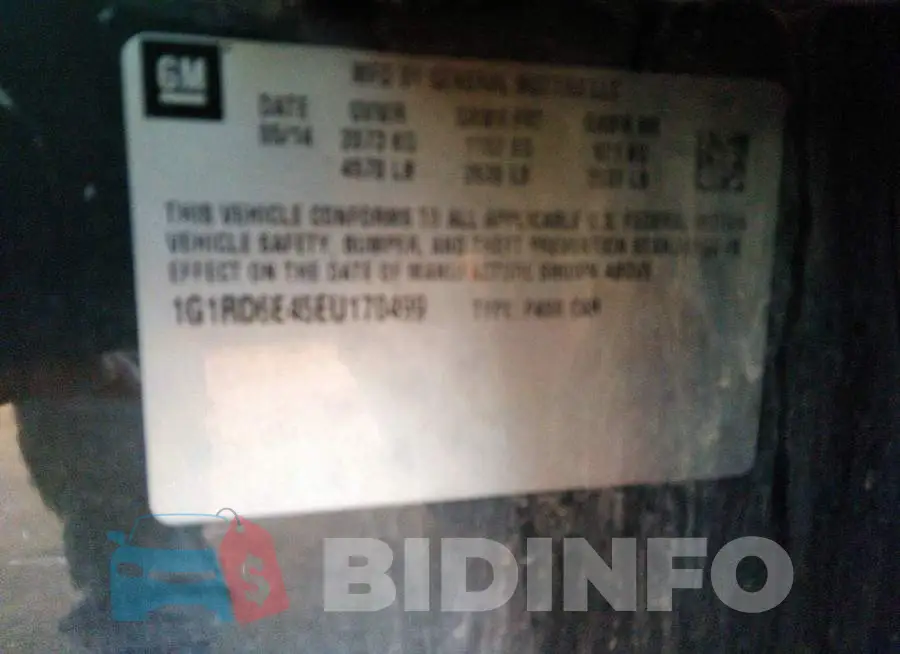1G1RD6E45EU170499 Photo# 9
