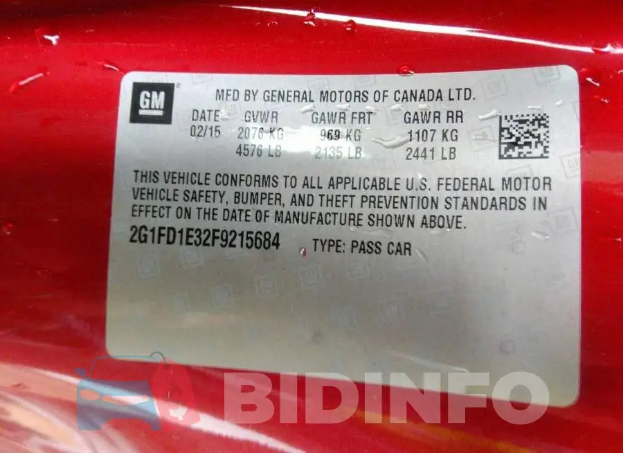 2G1FD1E32F9215684 Photo# 9
