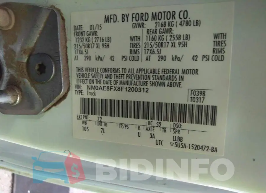 NM0AE8FX8F1200312 Photo# 9