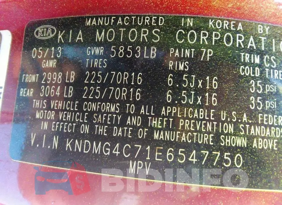 KNDMG4C71E6547750 Photo# 9