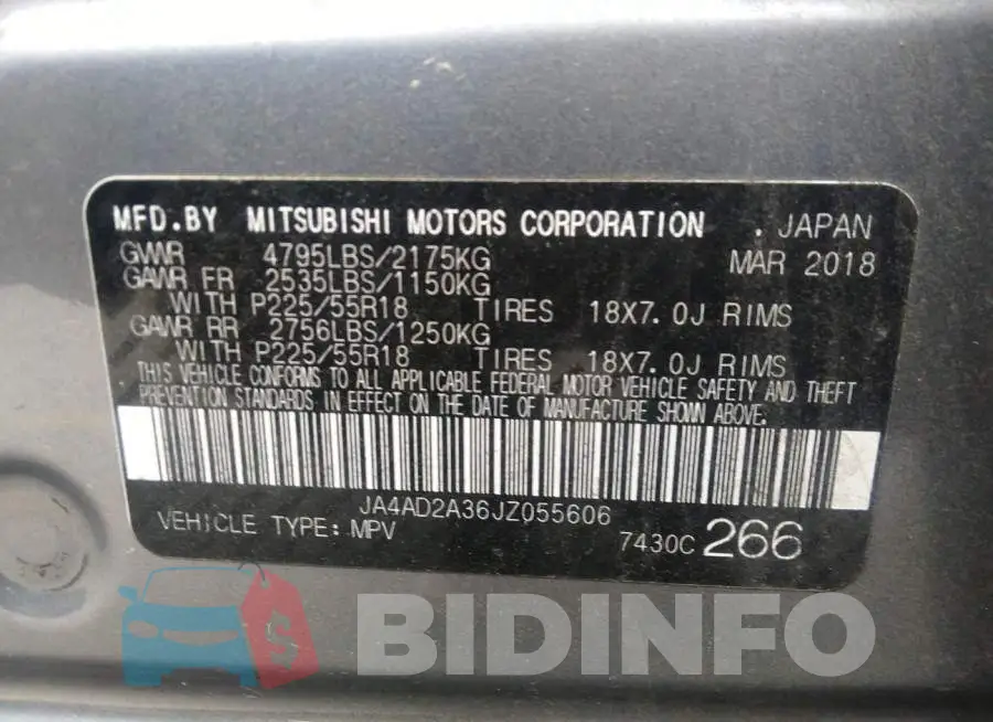 JA4AD2A36JZ055606 Photo# 9