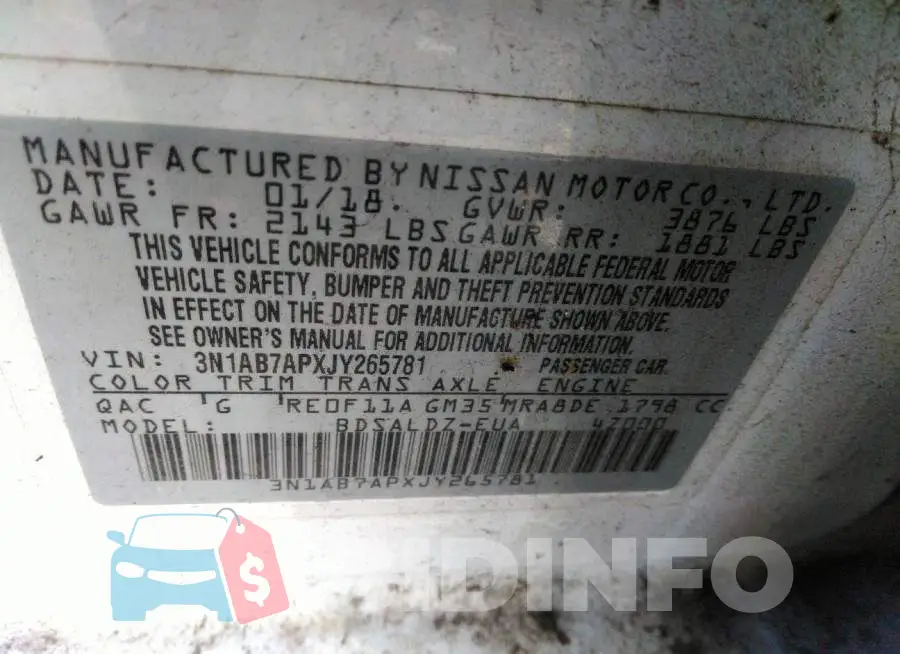 3N1AB7APXJY265781 Photo# 9